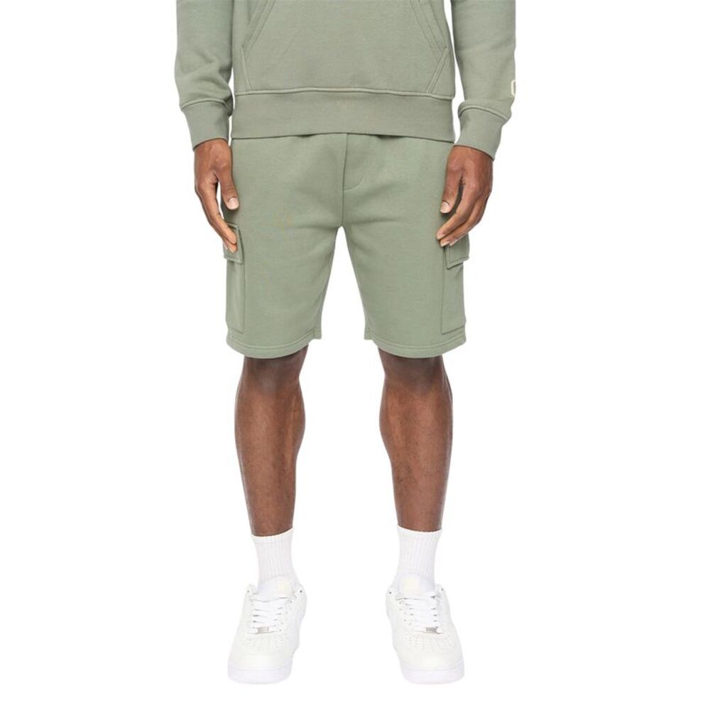 Crosshatch Mens Bardon Cargo Shorts / Olive